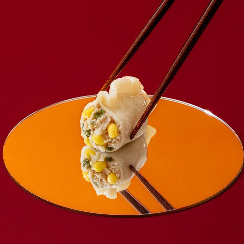 【达人上菜】人气捏花水饺(猪肉玉米)-2入组  味蕾与造型双重享受 - 熟食小吃 - 其他材质 红色
