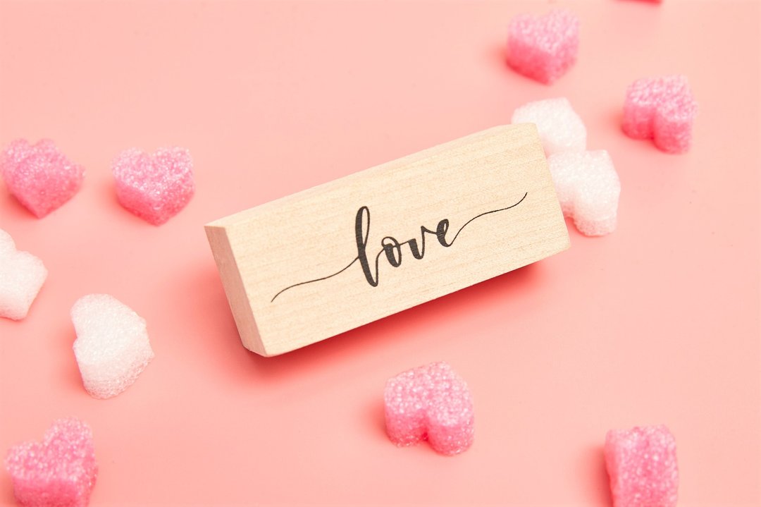 LOVE系列 | 桦木手帐印章 | 中 | 7款 - 印章/印台 - 木头 卡其色