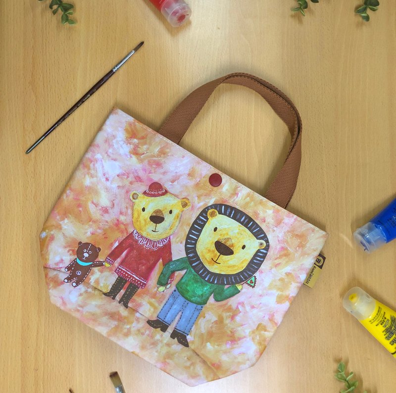 Sunny Bag x Kami创作森林 托特包-喜欢你 - 侧背包/斜挎包 - 其他材质 橘色