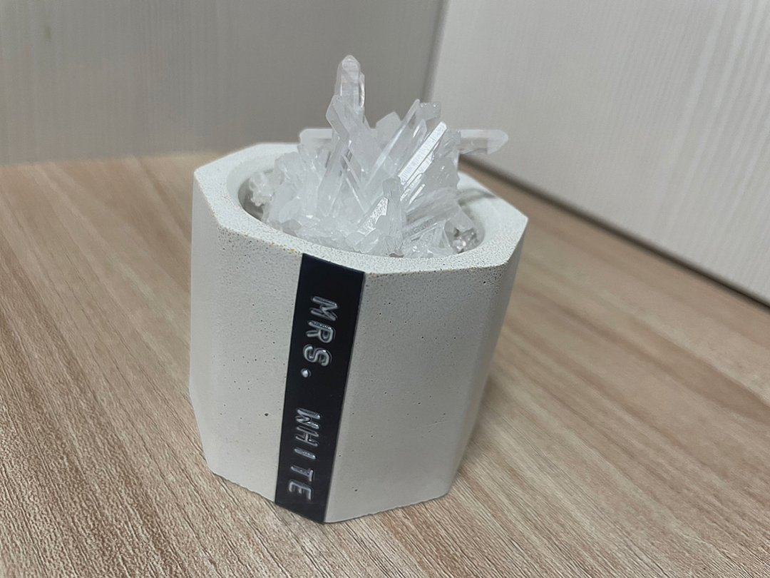 白小姐款订制 | 黑灰白系列水晶精油盆 | 香氛摆件 - 摆饰 - 水晶 白色