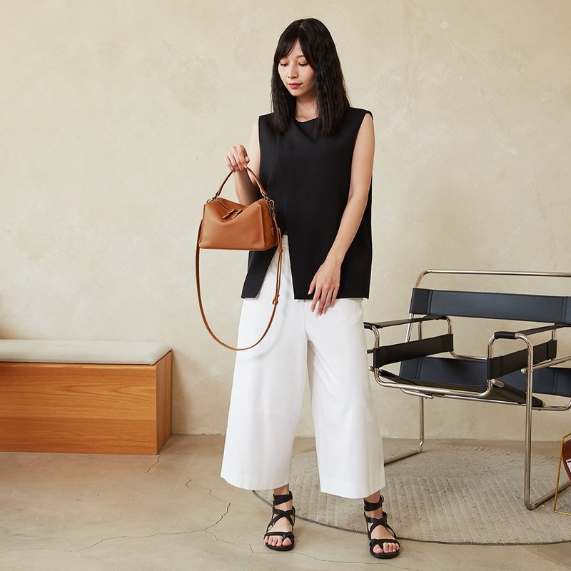 Mini Valley Cube Shoulder Bag- Caramel焦糖棕色-侧背包/斜背包 - 侧背包/斜挎包 - 真皮 咖啡色