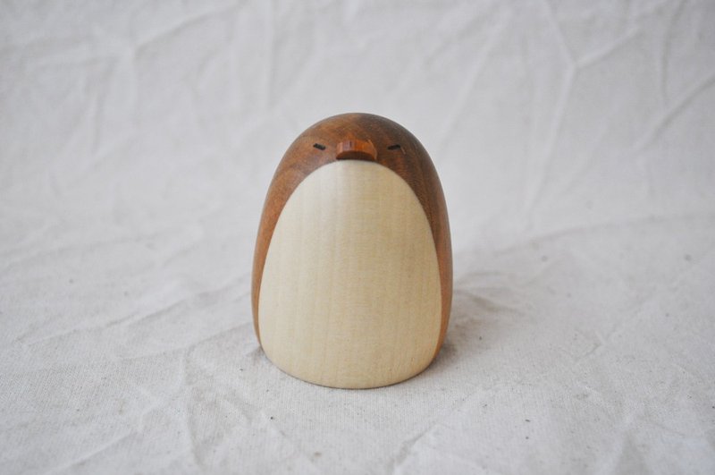 Parent penguin cherry 3 - 玩偶/公仔 - 木头 咖啡色