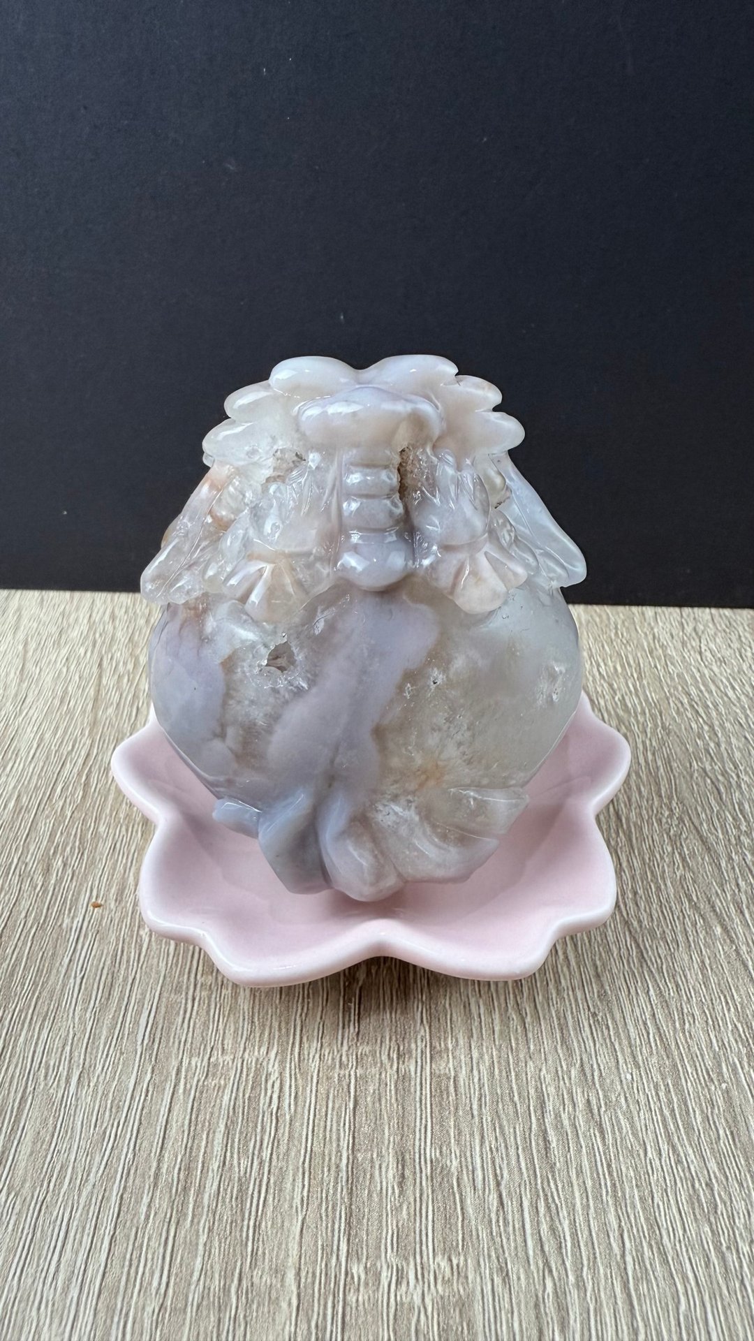 香气疗愈龟 樱花玛瑙龙龟 芳疗 - 玩偶/公仔 - 水晶 粉红色