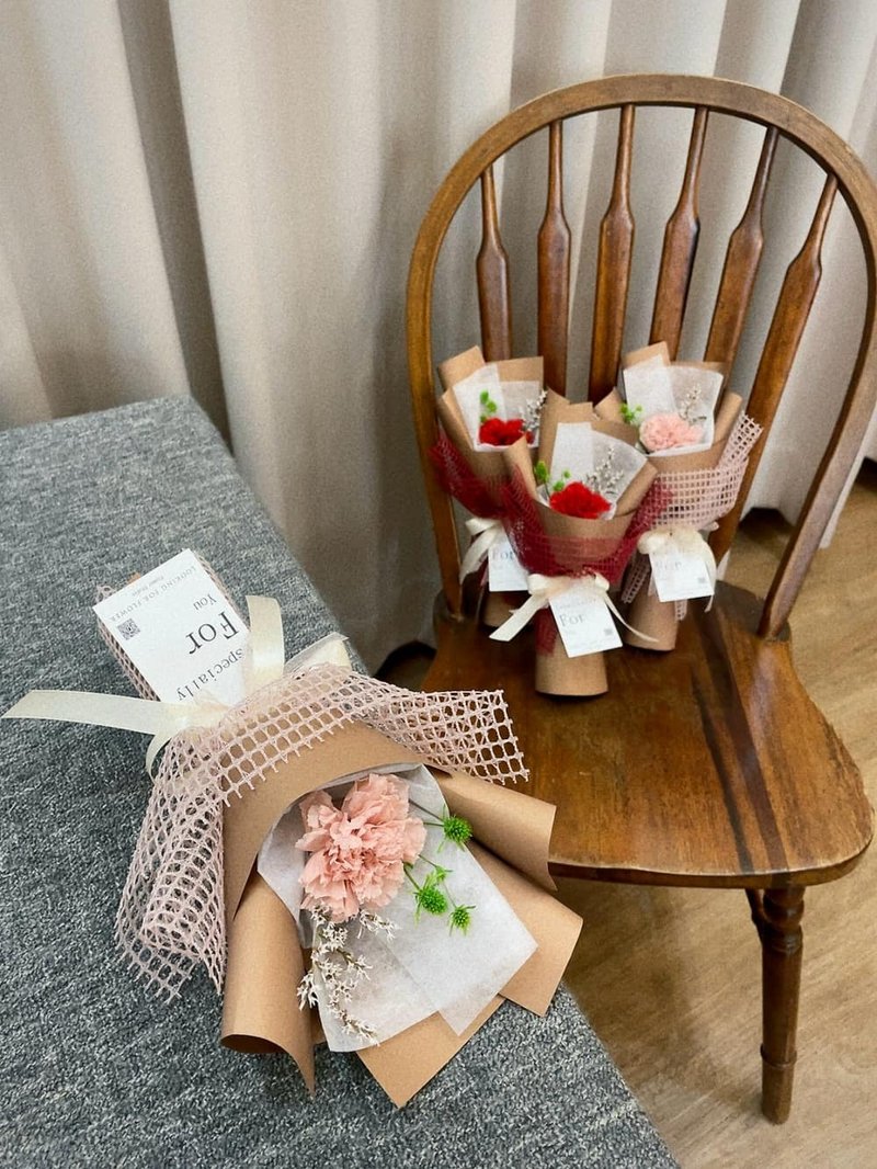 永生花【日常珍藏】干燥花束 母亲节花束 康乃馨花束 母亲节礼物 - 干燥花/捧花 - 植物．花 