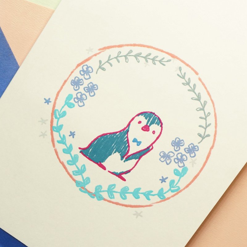 ◕☁日云翩 F0001-102角落动物 企鹅 A5笔记本 - 笔记本/手帐 - 纸 多色