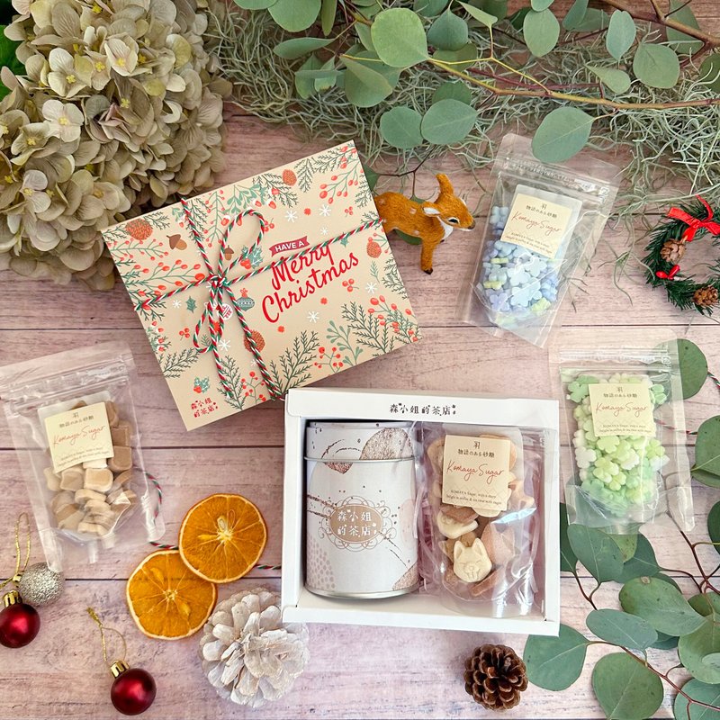 【日本砂糖礼盒】德国花果茶与日本造型砂糖袋装礼盒 - 茶 - 新鲜食材 