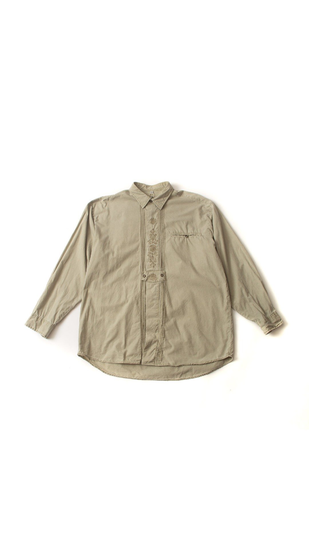 提洛尔衬衫.Tyrolean Shirt.古着【初恋贩卖所】Vintage.A968 - 女装衬衫 - 棉 