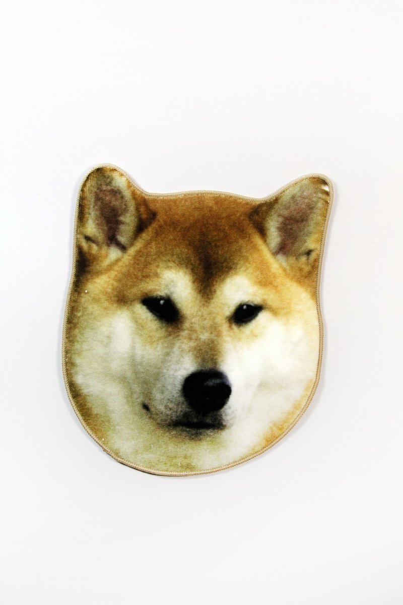SUSS-日本Magnets 仿真可爱动物手帕/口水巾/毛巾(柴犬狗) -礼物推荐-现货免运 - 围嘴/口水巾 - 棉．麻 