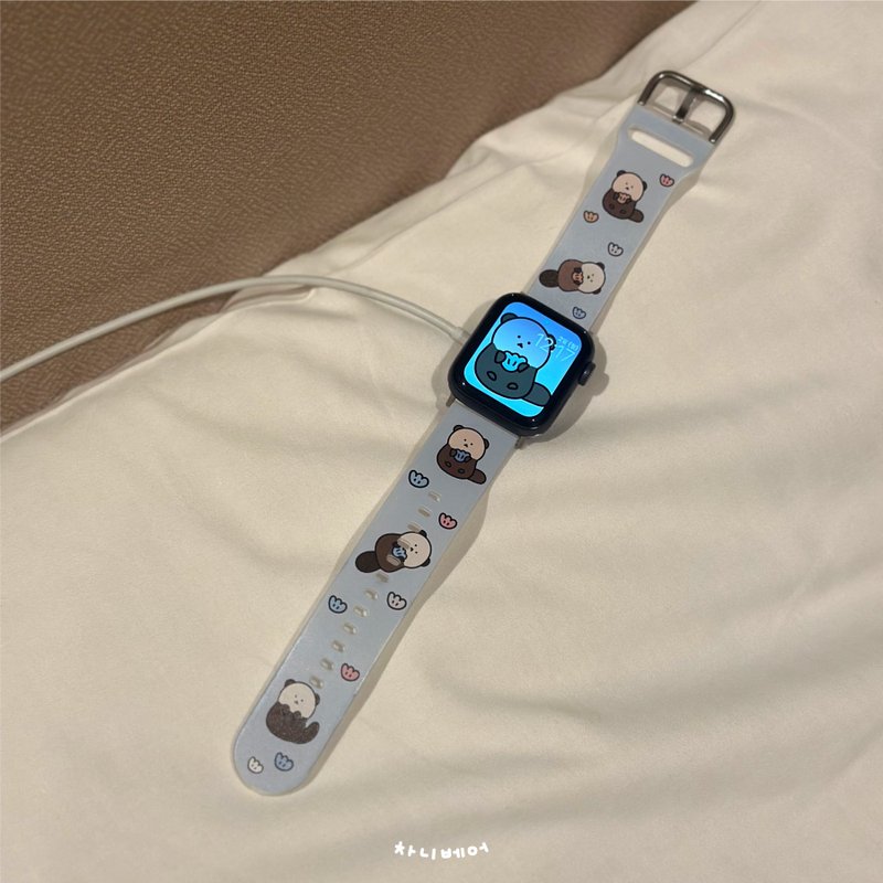 Chanibear 水獭 Apple Watch 表带 (2色) - 表带 - 硅胶 蓝色
