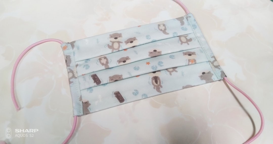 小水獭立体式-棉质口罩 - 口罩 - 棉 蓝色