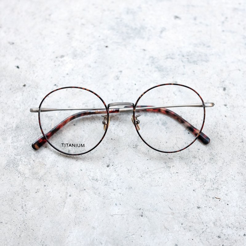 【目目商行】限量钛金属轻量细框 钛鼻垫 红玳瑁色/眼镜/镜框 - 眼镜/眼镜框 - 其他材质 多色