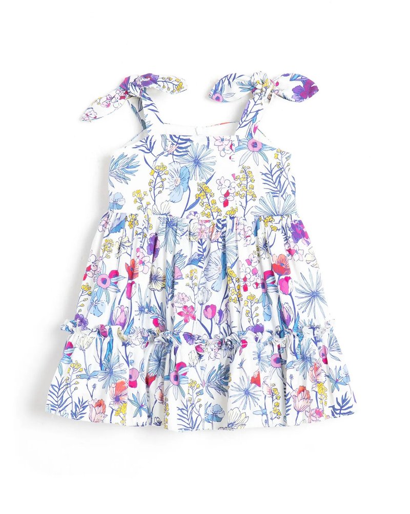 【KID SIZE 80-130】小兔耳澎澎蛋糕裙 小童洋装 亲子装 淡水色 - 童装裙 - 棉．麻 白色