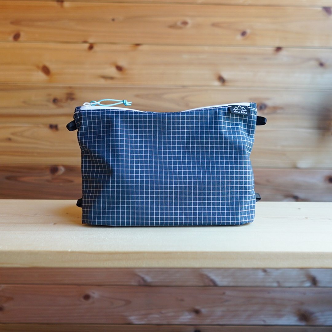 X-Grid・海军蓝・Sakopo M / 超轻量・防水・Sacoche・单肩包・小包・登山・露营・户外・Slowhike - 化妆包/杂物包 - 尼龙 蓝色