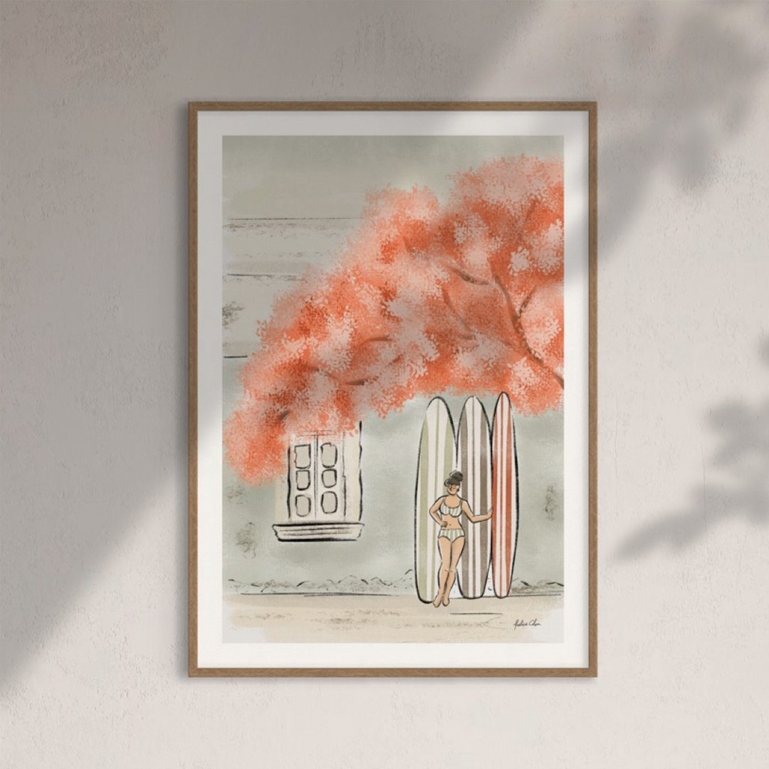 Blossom 印刷画作 墙壁装饰 - 海报/装饰画/版画 - 纸 白色