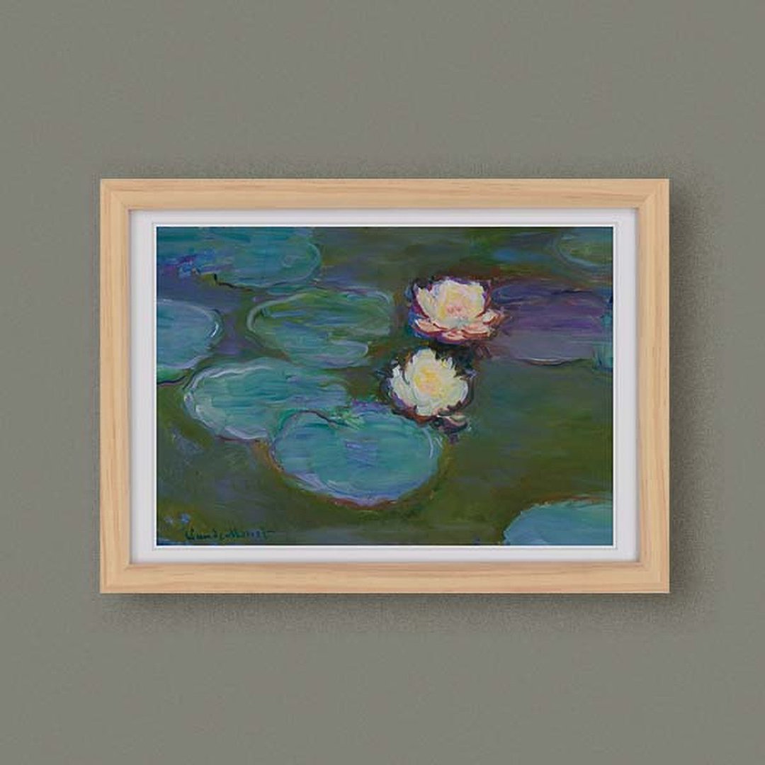 【艺术框画・Framed Art】莫内・睡莲 - 海报/装饰画/版画 - 纸 蓝色