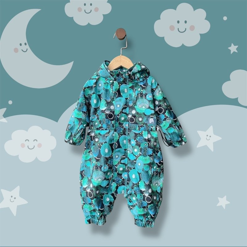 水母精灵 - 轻量连帽太空服 - 包屁衣/连体衣 - 棉．麻 多色