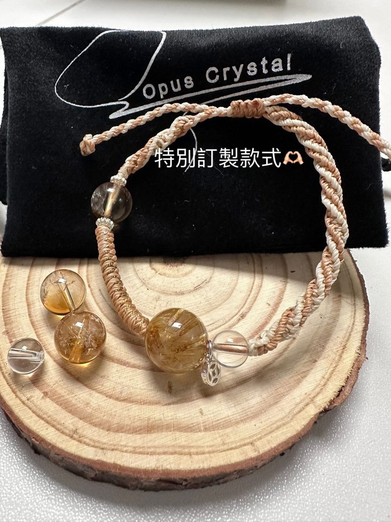 金钛晶设计款手绳 - 手链/手环 - 水晶 