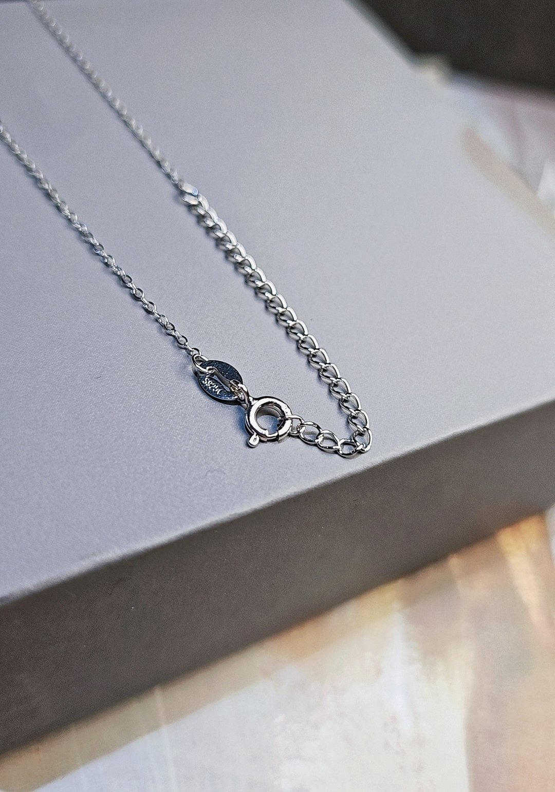 s925纯银镀18k金银色款o字项链 - 项链 - 纯银 