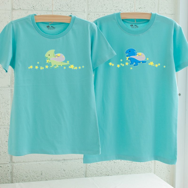 【情人节礼物】【你遗落的星星】情侣装/短袖T-shirt 好朋友 闺密 - 女装 T 恤 - 棉．麻 白色