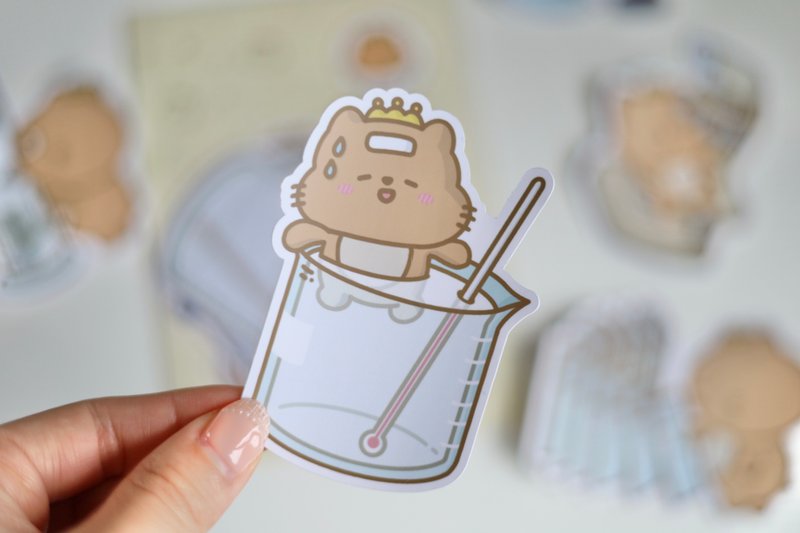 小薯贴纸 实验用品系列 大贴纸 防水贴纸 - 贴纸 - 纸 多色