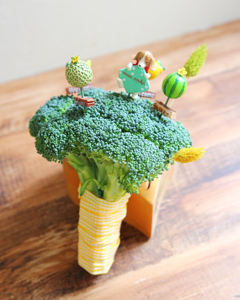 │生花捧花│水果缤纷属于男士的花椰菜捧花·可定制化 - 植栽/盆栽 - 植物．花 