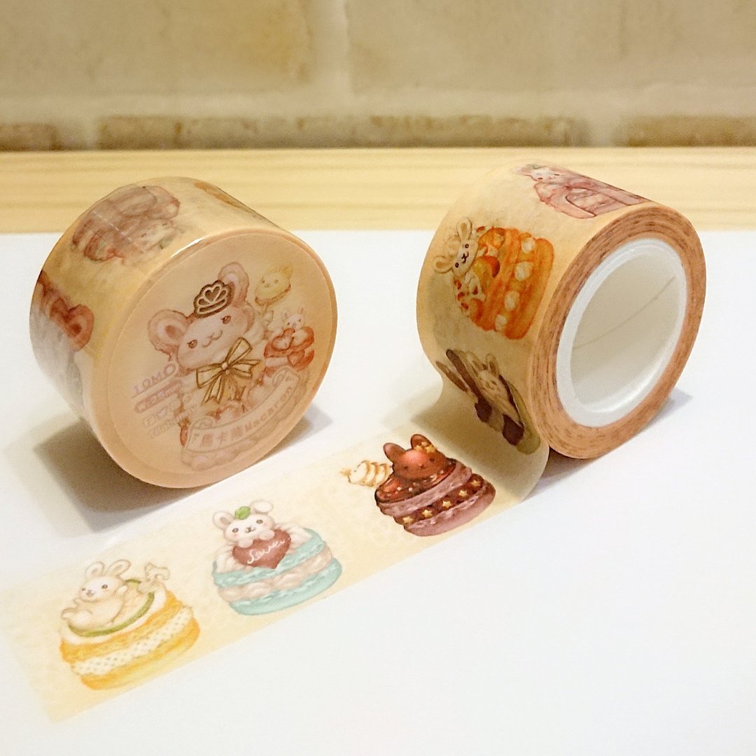 纸胶带 马卡龙兔 - 纸胶带 - 纸 多色