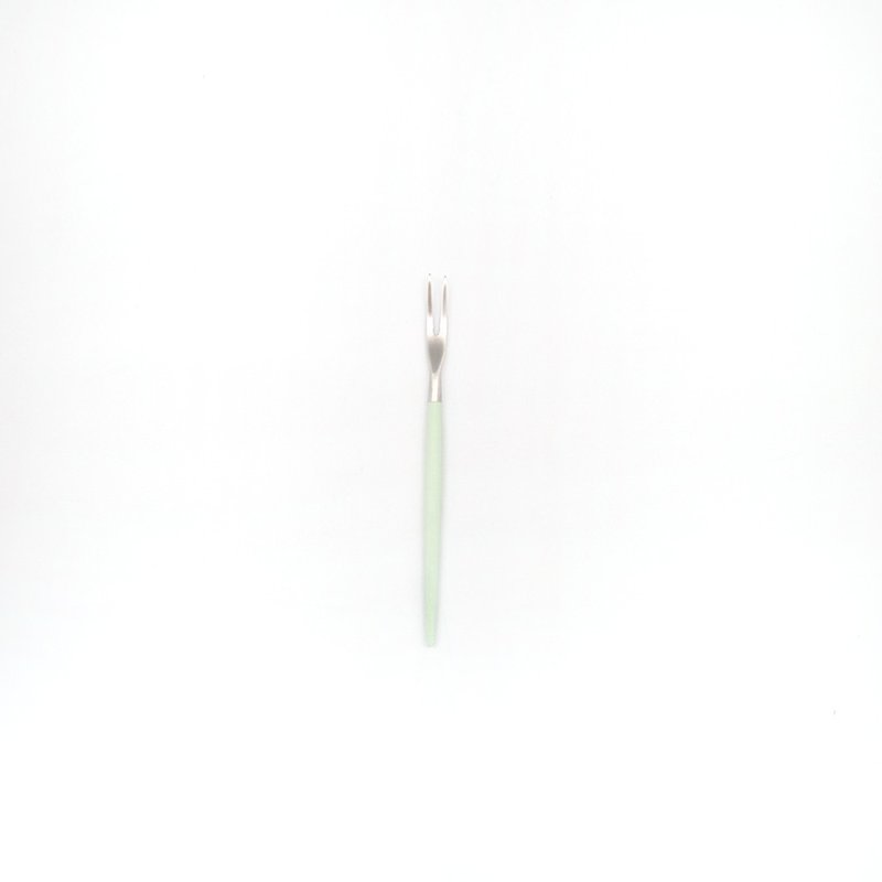 葡萄牙Cutipol GOA系列青玉柄12cm迷你水果叉四件组 - 餐刀/叉/匙组合 - 不锈钢 绿色
