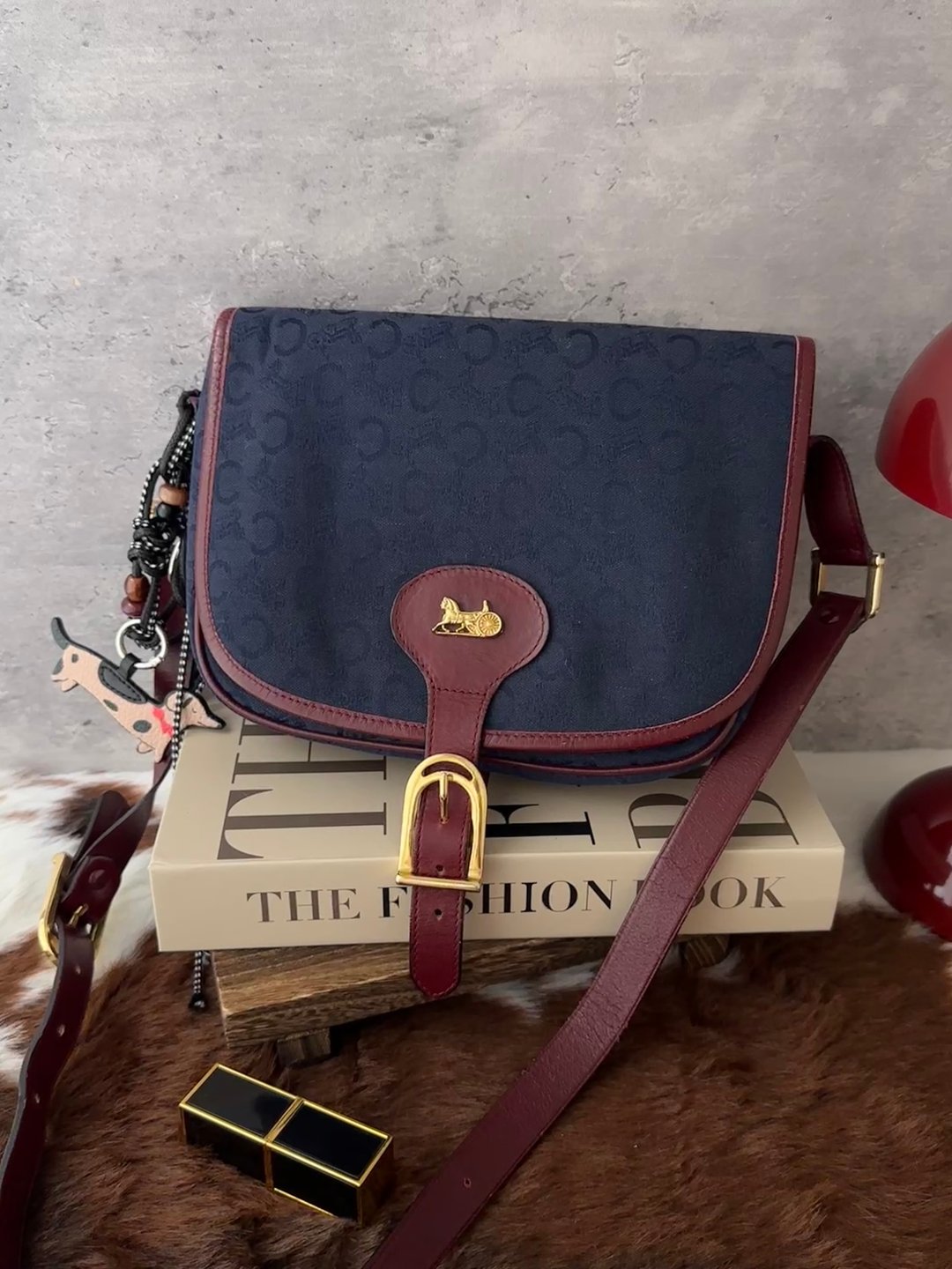 中古包 CELINE 思琳 中古马车马鞍包 - 手提包/手提袋 - 其他材质 蓝色