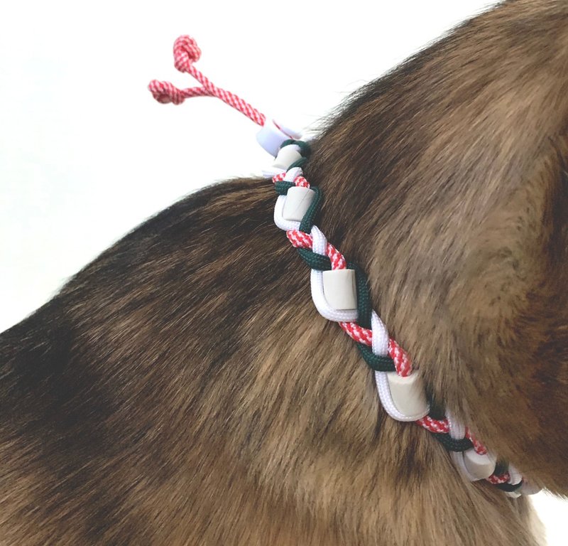 守护之环【交织】| EM陶瓷伞绳编织项圈 | EM Collar - 项圈/牵绳 - 尼龙 多色