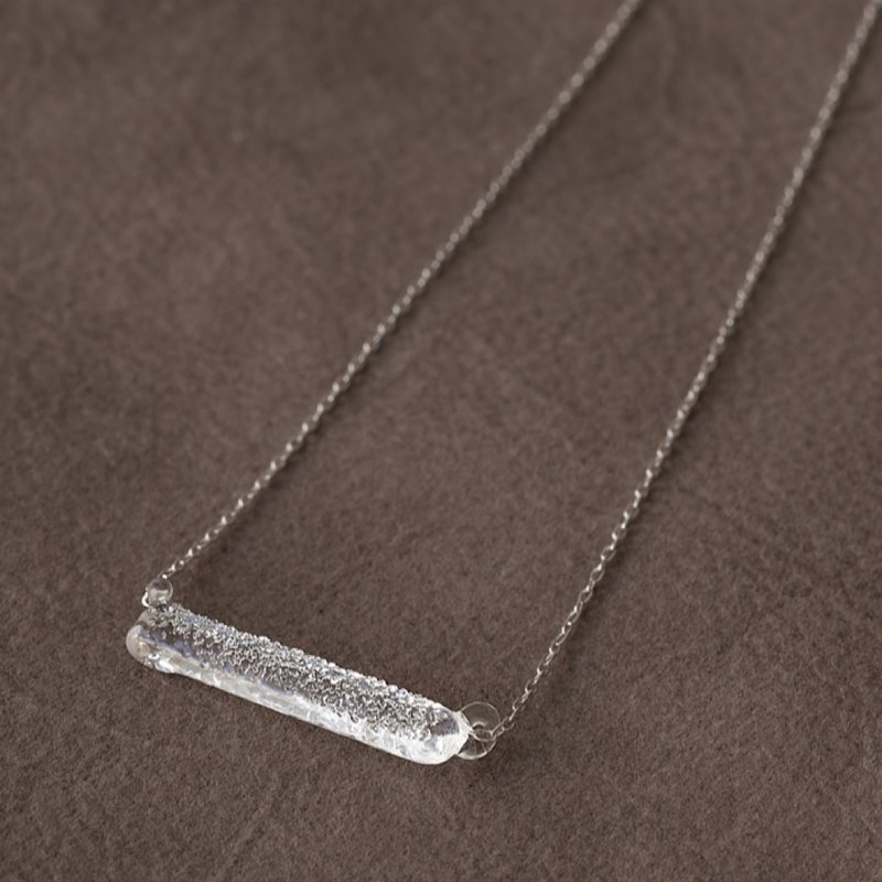 Hario手工玻璃项链 - 条状雪花 (HAA-SB-001N) - 项链 - 玻璃 透明