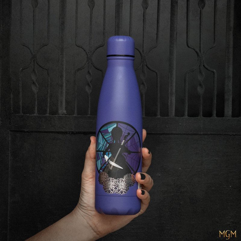 Wednesday - 水瓶 - Wednesday 大提琴款－500ml 保温双层 - 水瓶/水壶 - 其他金属 紫色