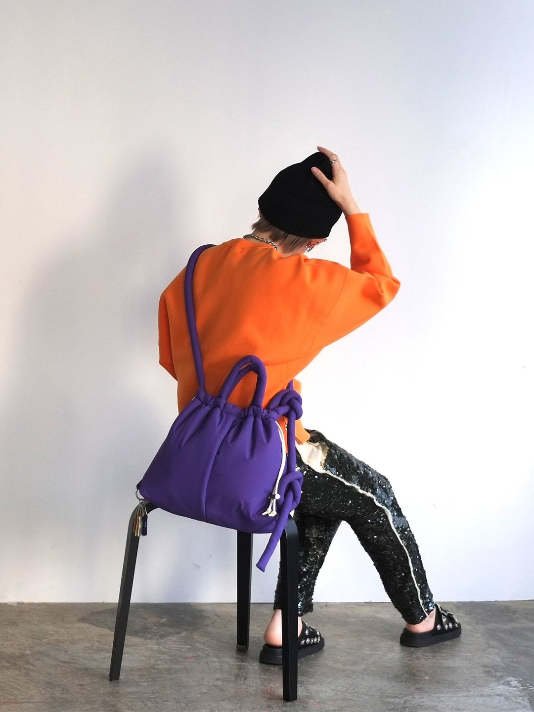 puff kinchaku 2WAY tote (C25003)  3color 女包 - 手提包/手提袋 - 聚酯纤维 