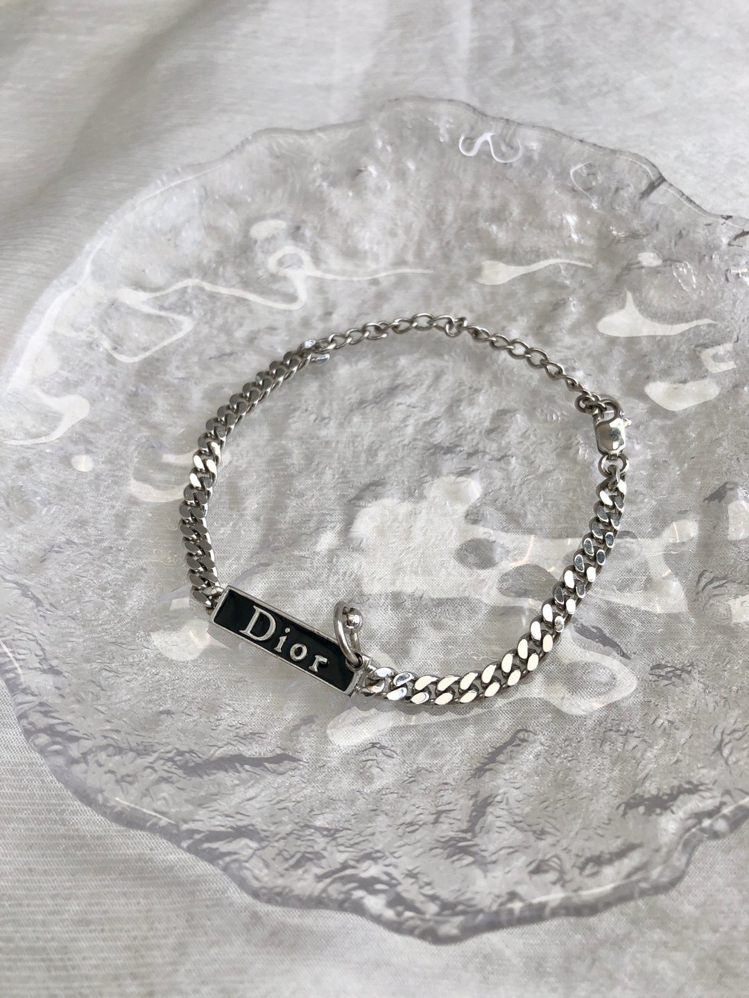 【日本直送 名牌中古包】Christian Dior クリスチャン ディオール 腕饰 银色 标志 vintage 古着 ayaufm - 手链/手环 - 其他材质 银色