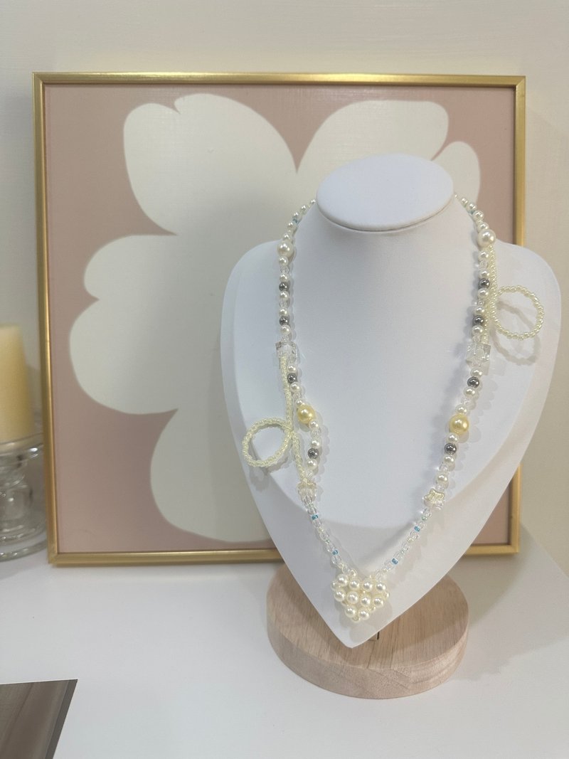 疗愈串串-蓬蓬大爱心星河喃串珠项链 - 项链 - 其他材质 多色