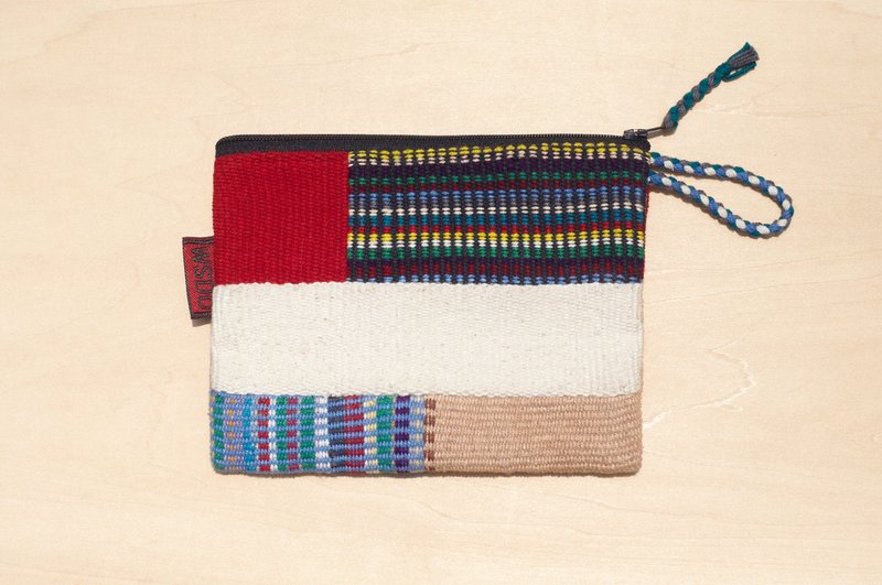 限量一件 手工拼布收纳包 / 民族风小包 / 相机包 / 化妆包 / 手机包 -  缤纷色拼接 - 化妆包/杂物包 - 棉．麻 多色