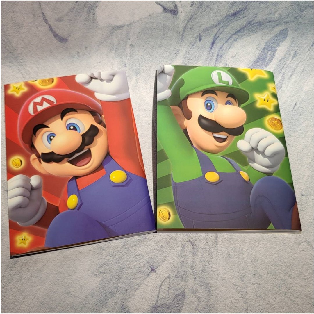 【任天堂】玛利欧/路易吉 A5双入笔记本/Super Mario - 笔记本/手帐 - 纸 多色