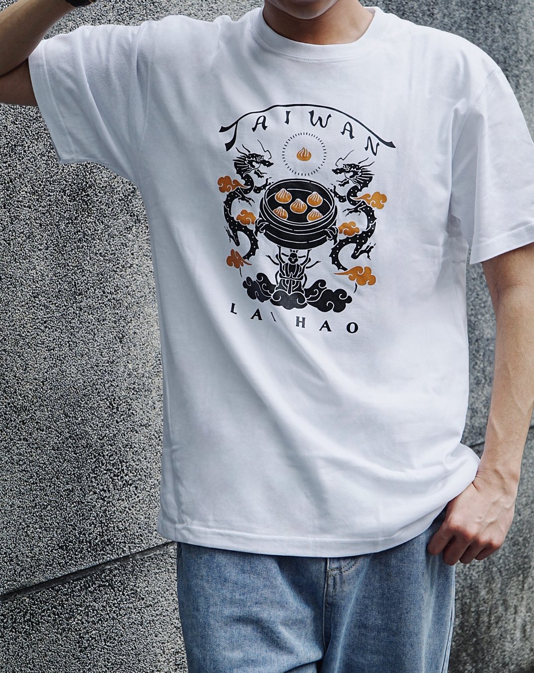 T-Shirt-大侠爱吃小笼包 台湾纪念品/礼物 - 男装上衣/T 恤 - 其他材质 