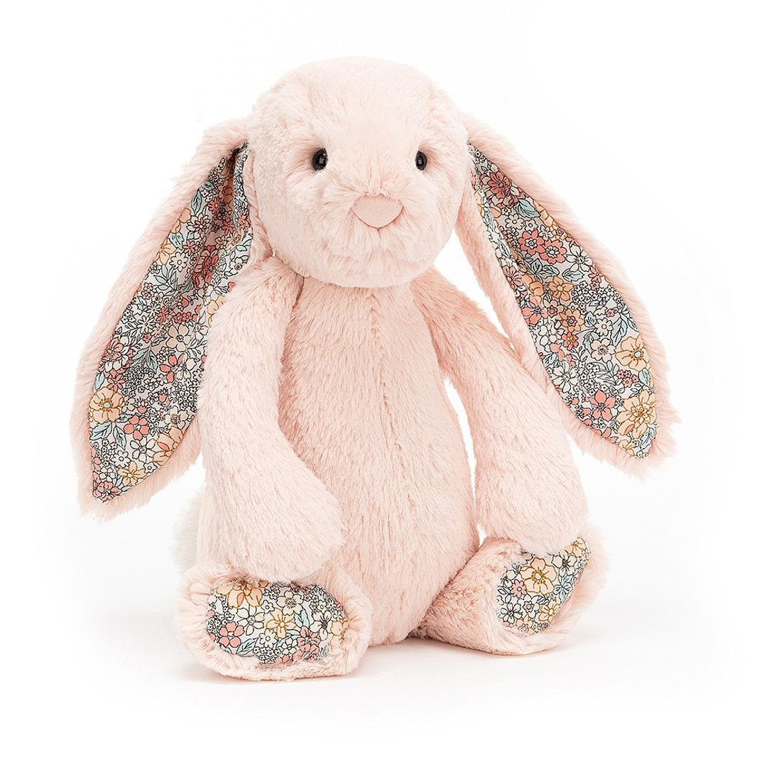 Blossom Blush Bunny 马卡龙粉碎花兔 31cm - 玩偶/公仔 - 聚酯纤维 粉红色