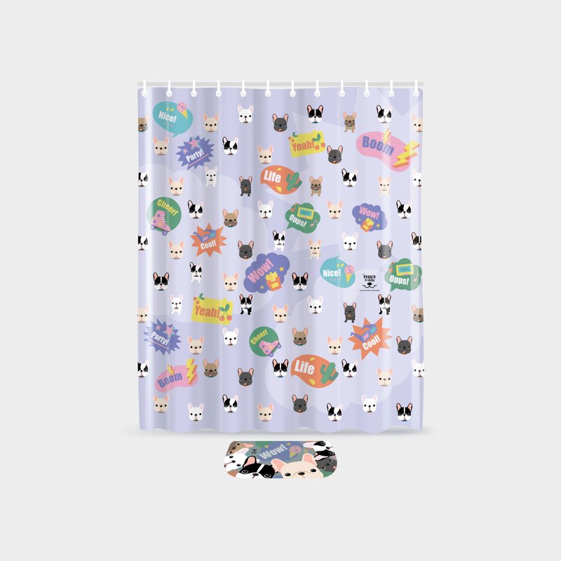 浴帘 - 法虎图案 - 其他家具 - 尼龙 白色