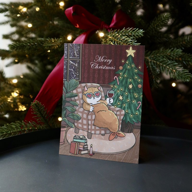【Xmas - Tipsy Solitude for Christmas】| 明信片 圣诞卡 - 卡片/明信片 - 纸 多色