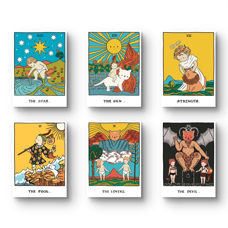 塔罗牌海报 A4, A3 - 海报/装饰画/版画 - 纸 