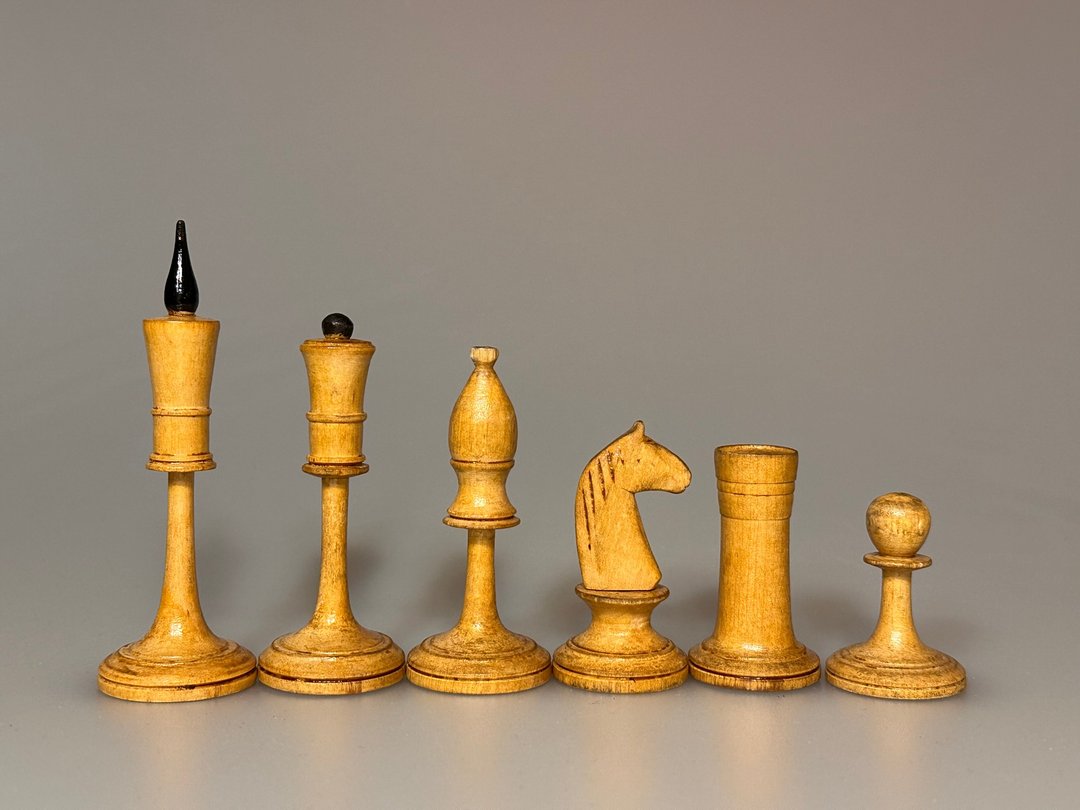 最稀有的杰出俄罗斯苏维埃西洋棋组 Averbakh II - 桌游/玩具 - 木头 黑色