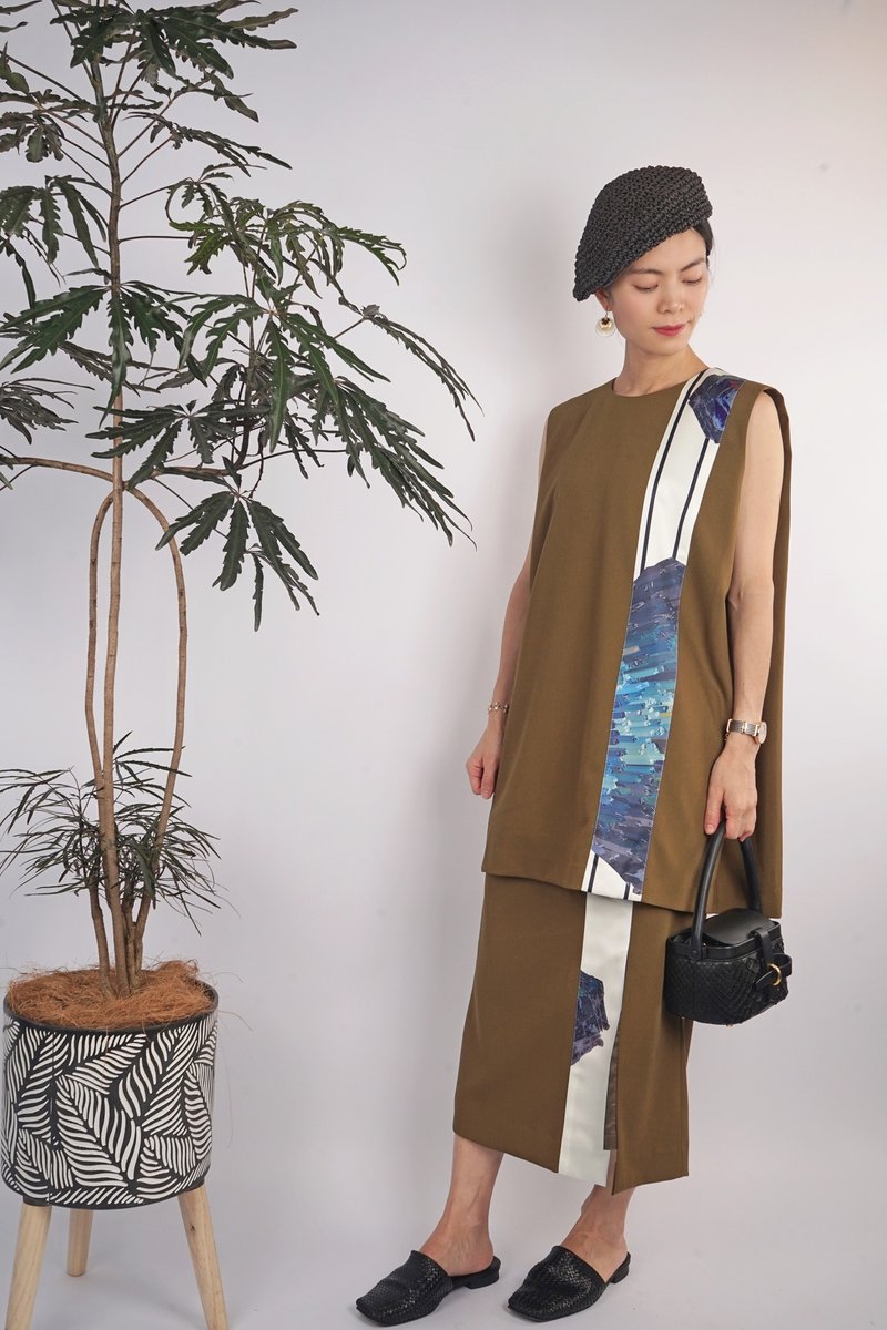 COLE COOL日式简约宝石套装 - 女装背心 - 其他材质 绿色