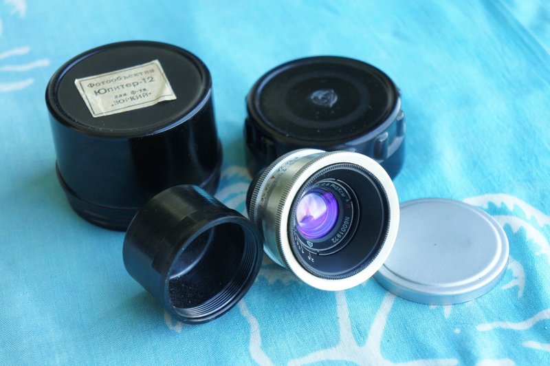 JUPITER-12 35mm F/2.8 镜头，适用于 FED ZORKI 徕卡螺纹卡口 (LTM) 相机 - 相机 - 其他材质 