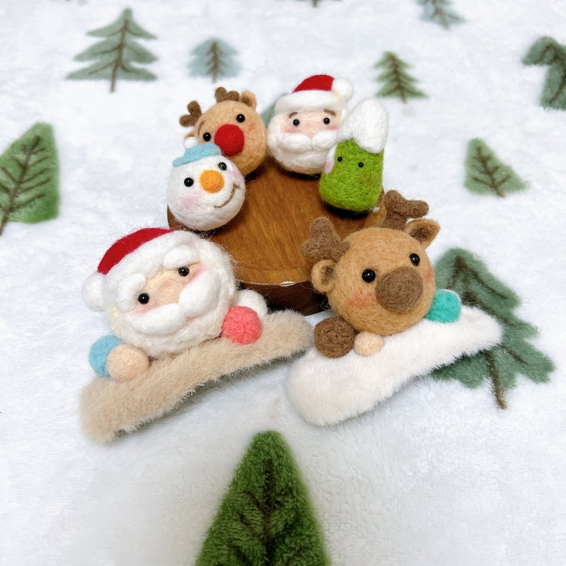 NEW 圣诞羊毛毡发夹 NEW - 发饰 - 羊毛 