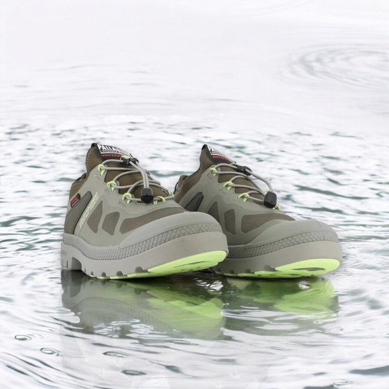 PALLADIUM PAMPA LT+ LO XPLR WP+ 防水低筒靴 军绿 74474 - 雨鞋/雨靴 - 其他材质 