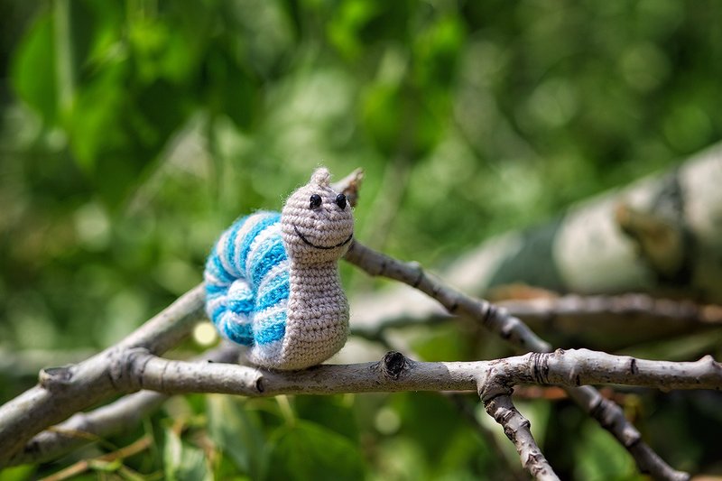 Crochet snail, Crochet snail, Stuffed toy, snail toy,  knitted snail - 玩具/玩偶 - 羊毛 