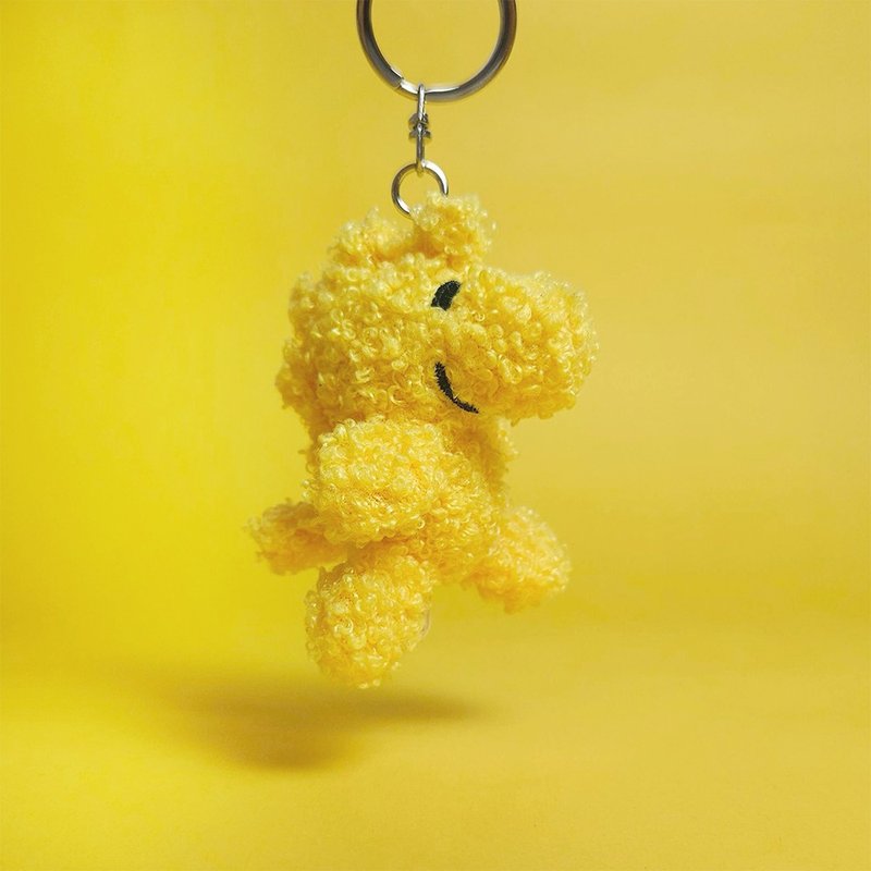 BON TON TOYS Woodstock糊涂塌客环保填充钥匙圈-黄 7cm - 钥匙链/钥匙包 - 聚酯纤维 黄色