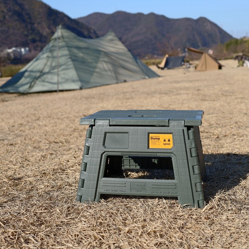 【日本SLOWER】户外折叠矮凳(五色可选) - 椅子/沙发 - 塑料 多色