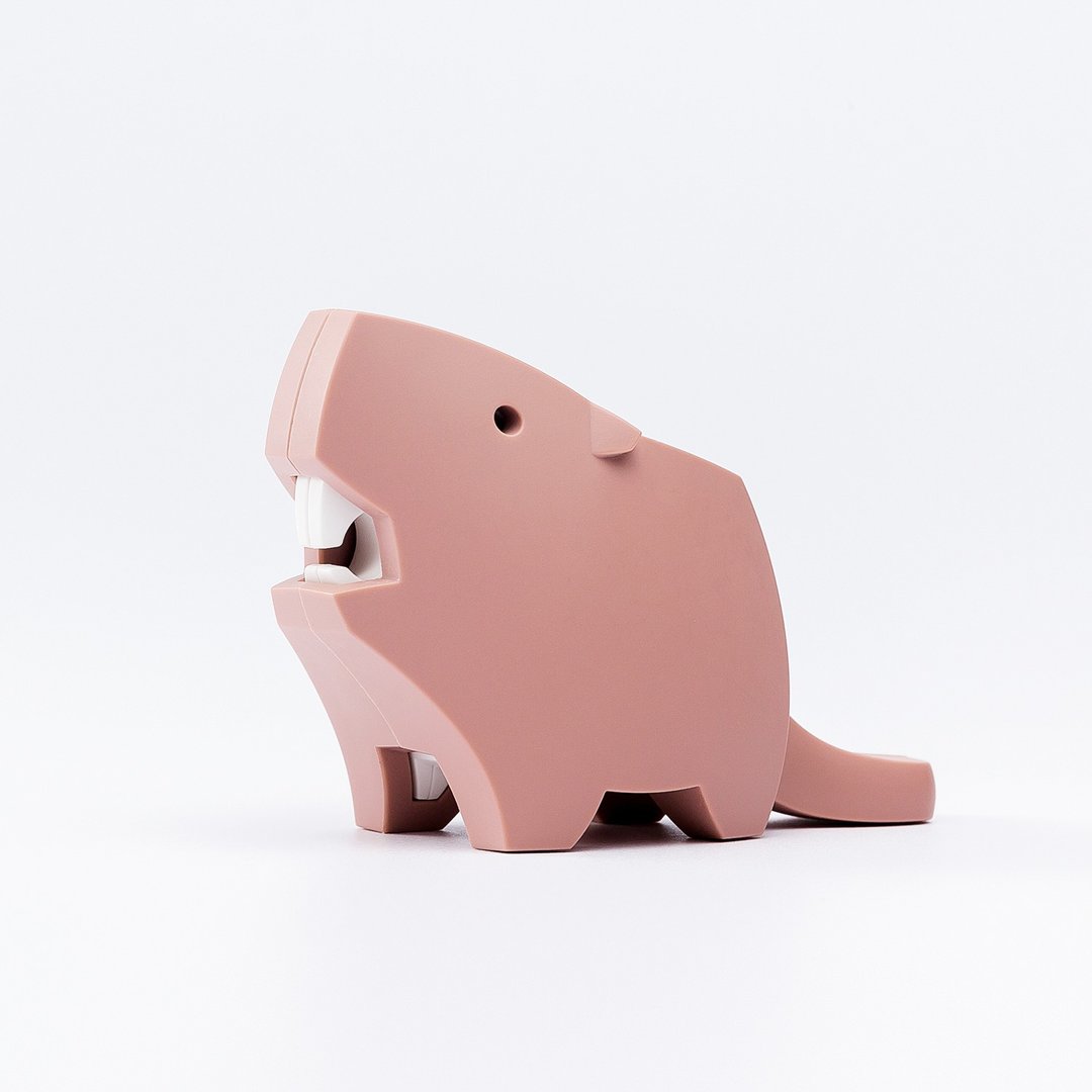 Halftoys Animal 河狸 +故事书 STEAM教育玩具 - 摆饰 - 塑料 黄色